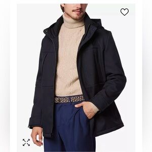 NWT XL- Marc New York
Men's Tompkins Fleece-Lined Soft Shell Hooded Parka